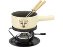 Kadastar Käsefondue-Set Deer E16 5 Teile, Beige/Schwarz