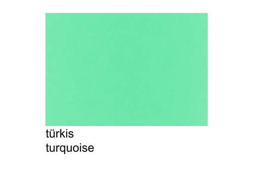 [90262545 1403440] Scaldia Tonzeichenpapier A4, 130 g/m²,  100 Stück, Türkis