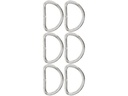 lalana Anhänger D-ring zum Öffnen 32 x 22 mm, 6 Stück