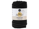 lalana Wolle Makramee Rope 5 mm, 330 g, Schwarz