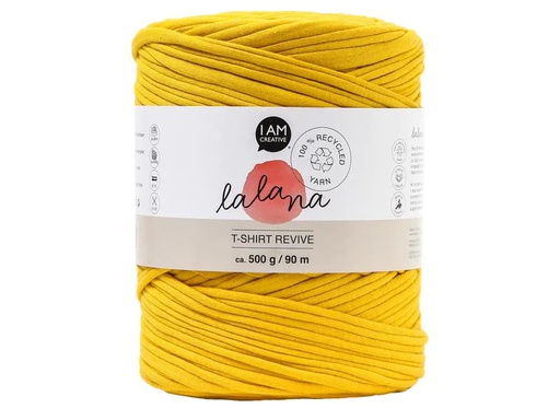 [90262834 1462763] lalana Wolle T-Shirt Revive 5 mm, 500 g, Senfgelb