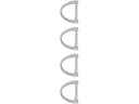 lalana Anhänger D-ring 28 x 25 mm, 4 Stück
