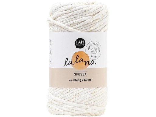 [90262869 1462758] lalana Wolle Spessa 250 g, Crèm/Gold