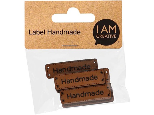 [90262896 1462776] lalana Anhänger Label Handmade 4.3 x 1.3 cm, 10 Stück