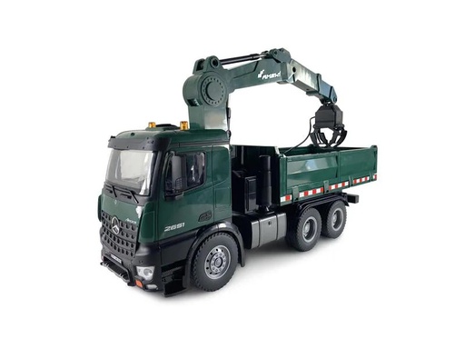 [90263030 1463879] Amewi Lastwagen Mercedes Benz Arocs Kipper mit Kran 1:18, RTR
