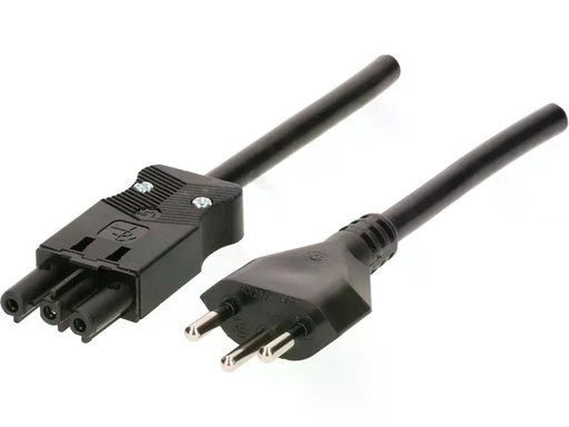[90263041 1454139] Max Hauri Anschlusskabel 10 m AC 166 - T12, Schwarz