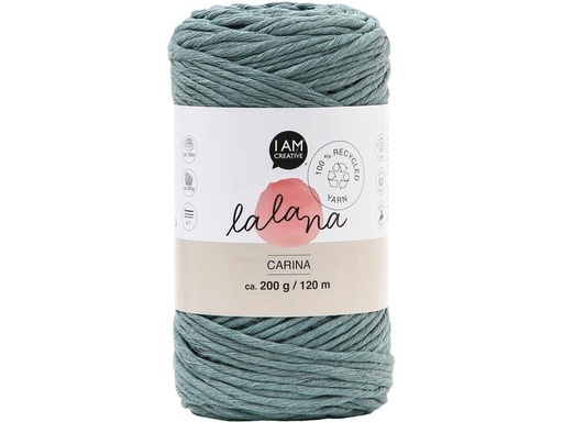 [90263123 1462723] lalana Wolle Carina 200 g, Blaugrau