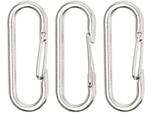 [90263175 1462773] lalana Anhänger Karabiner 47 x 15 mm, 3 Stück