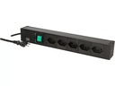 Bachmann Steckdosenleiste PDU 5x T13, >1HE Schalter, Schwarz
