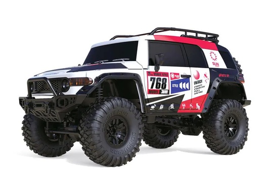 [90263185 1463876] Amewi Scale Crawler Dirt Climbing SUV CV, Weiss/Rot 1:10, RTR