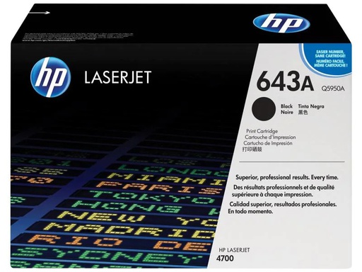 [90045532 30695] HP Toner Nr. 643A (Q5950A) Black