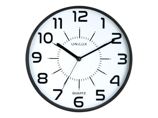 [90263379 1457886] UNiLUX Wanduhr Pop Ø 30 cm, Schwarz