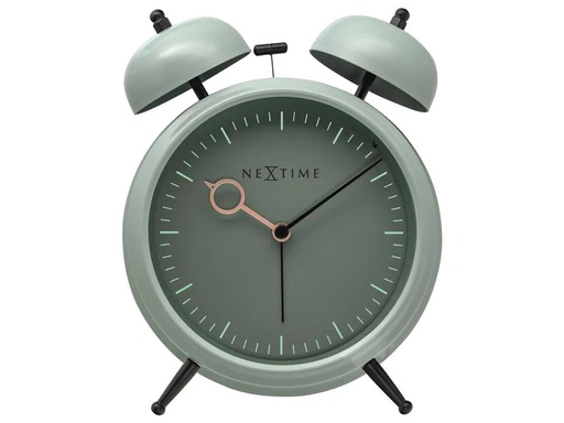 [90263820 1369907] NeXtime Klassischer Wecker Golden Hour Teal