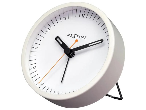 [90263824 1369904] NeXtime Klassischer Wecker Small Weiss