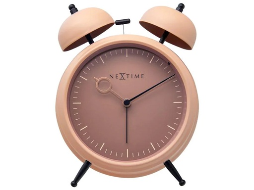 [90263875 1369909] NeXtime Klassischer Wecker Golden Hour Peach