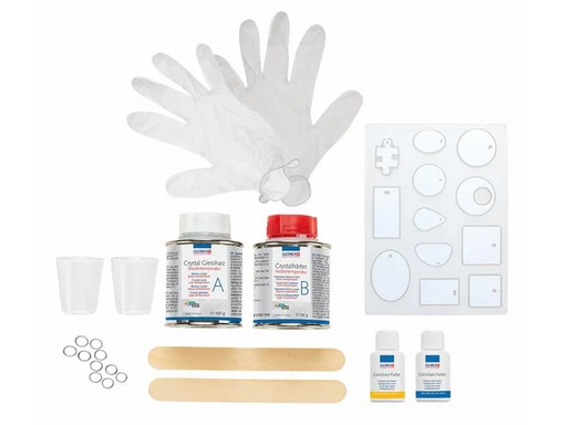 [90264067 1369061] Glorex Giessharz  Crystal Starter-Set Niedertemperatur