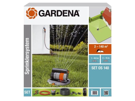 [90045641 305015] Gardena Komplett-Set 8221 mit Versenk-Viereckregner OS 140