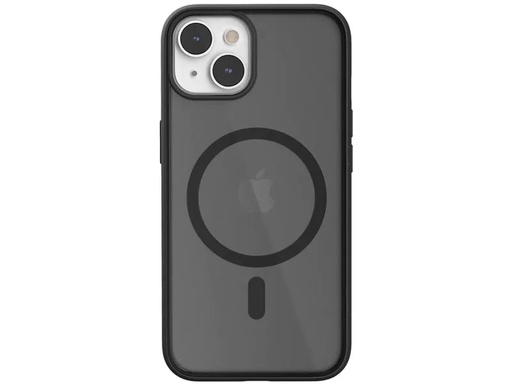 [90264587 1469072] Woodcessories Back Cover Clear Case MagSafe iPhone 14 Plus Schwarz matt