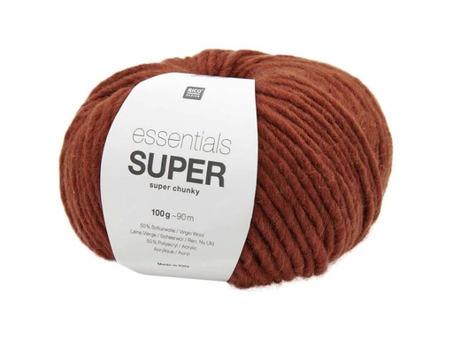 [90264623 1278675] Rico Design Wolle Essentials Super Super Chunky 100 gr, Rostbraun