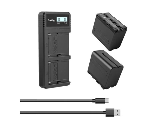[90265087 1449027] Smallrig Digitalkamera-Akku NP-F970 Akku und Charger Kit