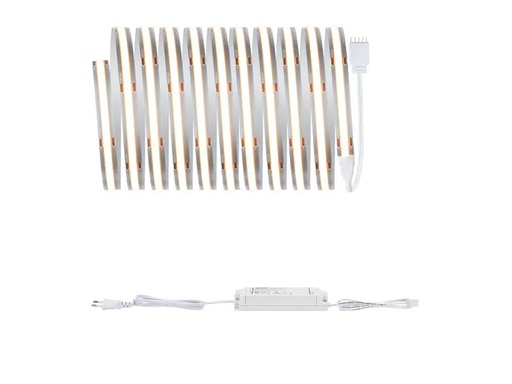 [90265195 1473786] Paulmann LED-Stripe MaxLED 1000 BasisSet COB, 2700 K, 3 m, Silber