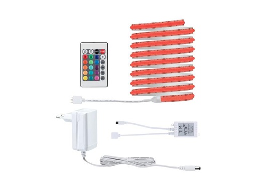 [90265202 1473792] Paulmann LED-Stripe SimpLed Strip Set COB, RGB, 3 m, Weiss