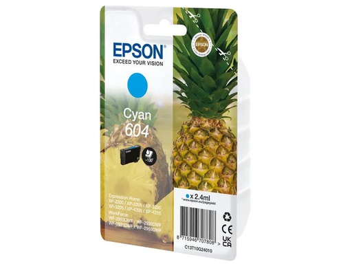 [90265220 1473578] Epson Tinte Nr. 604 / C13T10G24010 Cyan