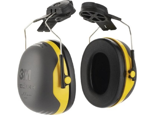 [90265318 1446284] 3M Gehörschutz Peltor für Helm X2P3E, Schwarz / Gelb