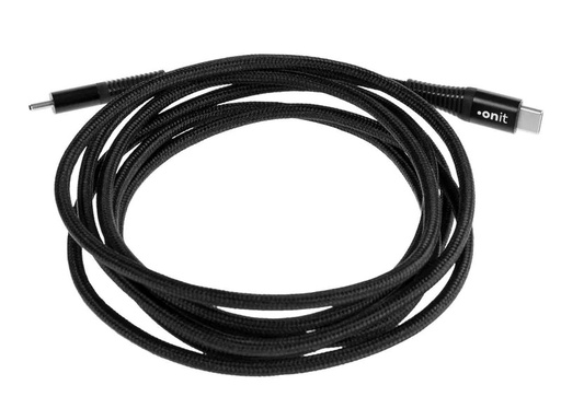 [90265436 1405759] onit USB 3.0-Kabel USB C - USB C 2 m, Schwarz