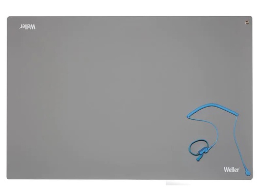 [90265566 1468743] Weller Tisch-Lötmatte Set ESD Premium 900 x 600 mm, Grau
