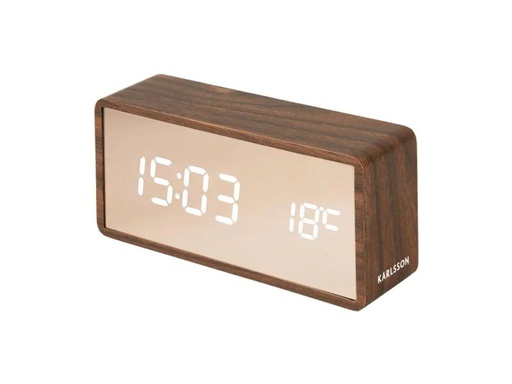 [90265583 1437292] KARLSSON Digitalwecker Copper Braun
