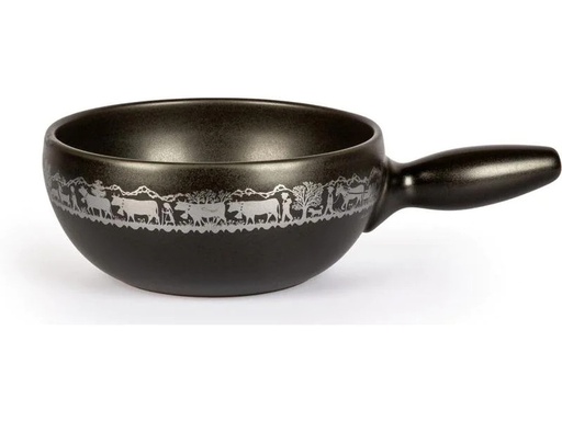 [90265586 1474859] Stöckli Fondue-Caquelon Tradition Alpaufzug Ø 21 cm, Schwarz
