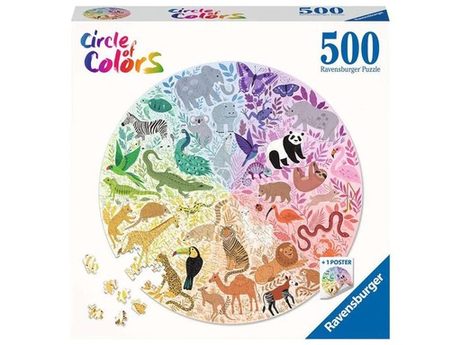 [90265588 1468687] Ravensburger Puzzle Circle of Colors – Animals