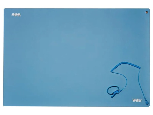 [90265593 1468742] Weller Tisch-Lötmatte Set ESD Premium 900 x 600 mm, Blau