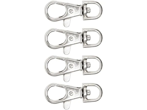 [90265724 1462828] lalana Anhänger mit Karabiner 38 x 15 mm, 4 Stück