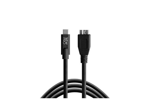 [90265760 1450708] Tether Tools Kabel TetherPro USB-C zu 3.0 Micro-B, 4.6 m Schwarz