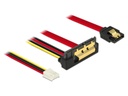 Delock SATA3-Kombikabel gewinkelt, Mainboard Strom, 30 cm