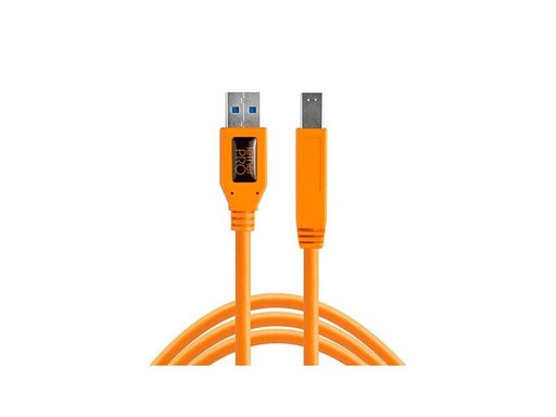 [90265834 1450694] Tether Tools Kabel TetherPro USB 3.0 zu Male B, 4.6 Meter Orange