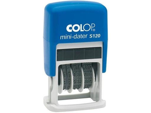 [90265872 1392102] Colop Stempel Mini-Dater S120, Datum Datum, Blau