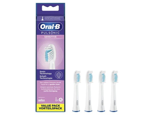 [90045826 1063227] Oral-B Zahnbürstenkopf Pulsonic Sensitive 4 Stück