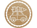 Woodies Stempel Auto mit Tannenbaum 1 Stück