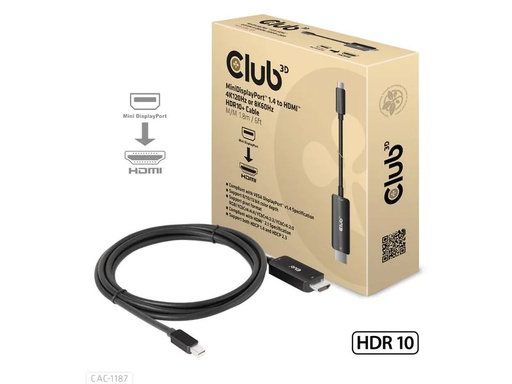 [90266058 1448026] Club 3D Kabel CAC-1187 Mini-DisplayPort - HDMI, 1.8 m