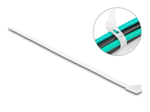 [90266096 1466326] Delock Kabelbinder Weiss 200 mm x 4.8 mm, 100 Stück