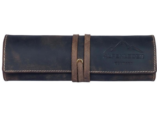 [90266101 1470644] Alpenleder Etui Gfrett Dunkelbraun