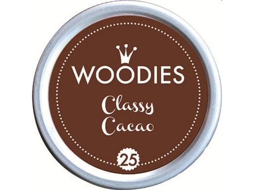 [90266104 1466149] Woodies Stempelkissen 35 mm Classy Cacao, 1 Stück