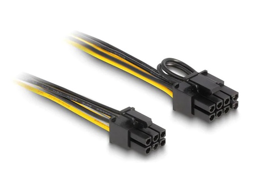 [90266146 1466304] Delock Stromkabel 6 Pin – 6+2 Pin 50 cm