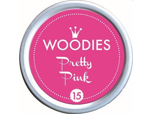 [90266186 1466142] Woodies Stempelkissen 35 mm Pretty Pink, 1 Stück