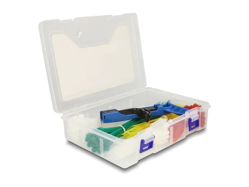 [90266210 1466331] Delock Kabelbinder Sortimentsbox mit Spannwerkzeug 350-teilig