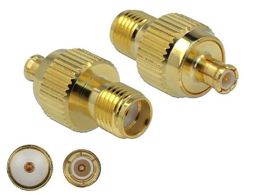[90266267 1484570] Delock Antennenadapter 3 GHz, SMA Buchse (f) - MCX Stecker (m)