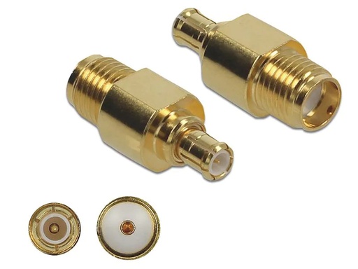 [90266280 1484569] Delock Antennenadapter 10 GHz, SMA Buchse (f) - MCX Stecker (m)